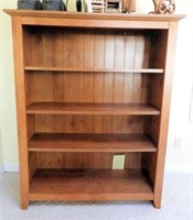 Contemporary wooden four tier bookcase
