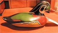 Hand carved Wood Duck drake by Lisa Bye 2000