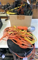 Extension cords lot: several extension cords,
