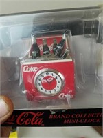 Coca cola mini clock.