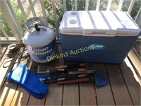 Propane Cylinder and Cooler Lot