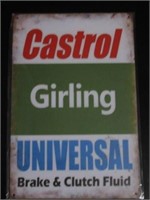 Castrol Girling Brake & Clutch Fluid Tin Sign