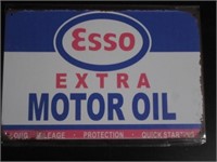 Esso Extra Motor Oil Tin Sign