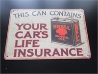 This Can Contains Shell Motor Oil Tin Sign