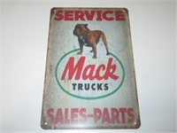 Mack Trucks Sales Parts Service Tin Sign