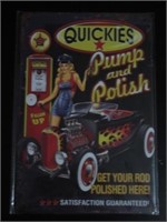 Quickies Pump & Polish Tin Sign