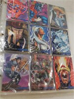 Flair Marvel Annual Trading Cards in binder.