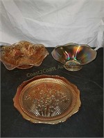Collection vintage carnival glass