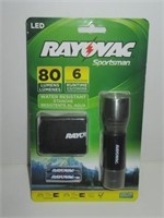New Rayovac Sportsman Water Resist LED Flashlight