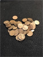 Lot of 58 Unsearched Wheat Cents