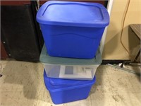 LOT OF 3 TOTES