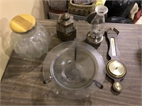 BAROMETER,LAMP AND ASSORTED