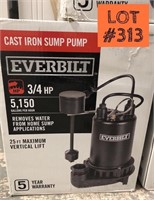EVERBILT Cast Iron Sump Pump