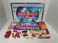 Monopoly The .Com Edition and Philadelphia Version