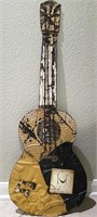 Wall Hanging Guitar, Metal and Barbed Wire