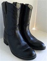 Children's Justin Black Leather Boots