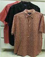 Three Men's Cremieux Classics Short Sleeve Shirts