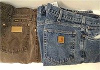 Men's Wrangler and Carhartt Jeans