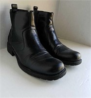 Men's Black Leather Boots by Unlisted