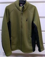 Men's Spider Core Sweater, Green and Black