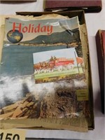 1946 Holiday book - vintage Budweiser postcards -