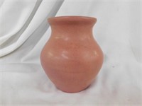 Arts & Crafts North Carolina mauve vase, 5"H