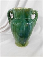 Nelson McCoy green blended vase, 8.5"H