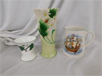 Staffordshire England pitcher - glazed vase