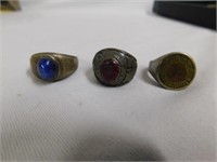 Sterling rings - Wylie H.S. - blue Linde star -