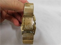 Lord Elgin 14K gold filled wrist watch, runs
