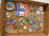 Political buttons, Illinois mostly