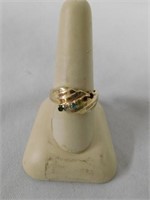14k  y.g. Mothers Ring, size 9.5,4.15dwt
