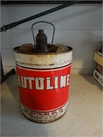 Autoline Oil Co. 5 Gallon oil can