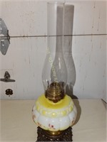 Vintage oil lamp 20"h