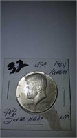 1964 Kennedy half dollar