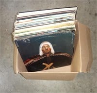 Box Lot Of Vinyl Records Edgar Winter & More