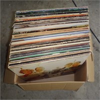 Box Lot Of Vinyl Records Abba Air Supply & More