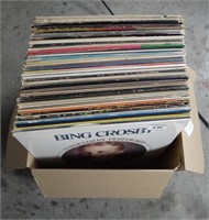 Box Lot Of Vinyl Records King Cole Bing Crosby
