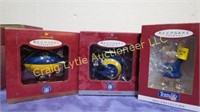 St Louis Rams ornaments x 3