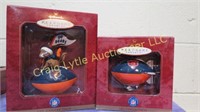 Chicago Bears ornaments x 2