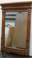 Carved Wood Framed Wall Mirror