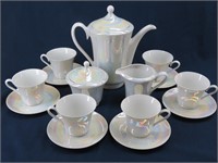 CMIELOW Poland White Lustre Ware Porcelain Tea Set