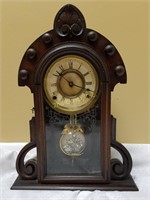 F. Krober 8-Day Vandalia Mantle Clock