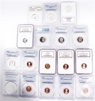 Coin Assorted Certified Coin Lot 17 Pieces