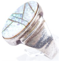 Jewelry Sterling Silver Calvin Begay Opal Ring