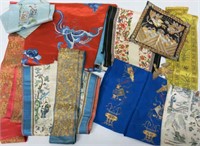 COLLECTION EMBROIDERED CHINESE SILK PANELS