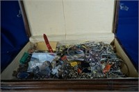 Huge box of costume jewelry and lots of other goos