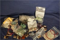 Huge lot of mixed beads, tourmaline, rubies, amett