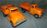 2 Clean Tonka 1957 State Hi-Way Side Dumps