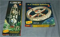 2 Scarce 1950s Lindberg Space Model Kits